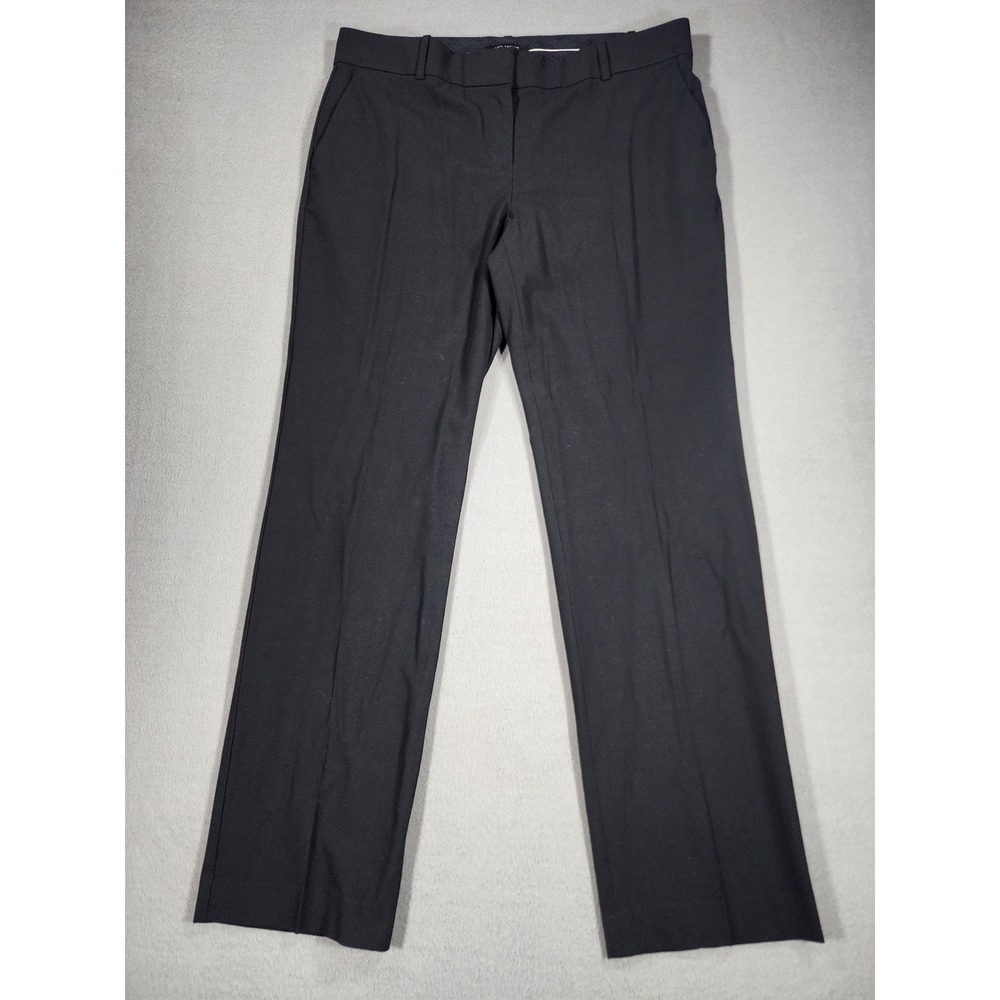 Ann Taylor Devin Fit Black Dress Pant Straight Leg Full Length Office Corporate